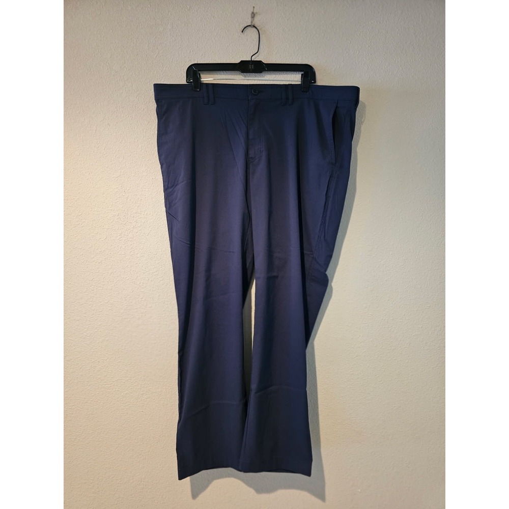 Roundtree and Yorke Pants Mens 42x32 Navy Performance Stretch Golf Work - Picture 2 of 4
